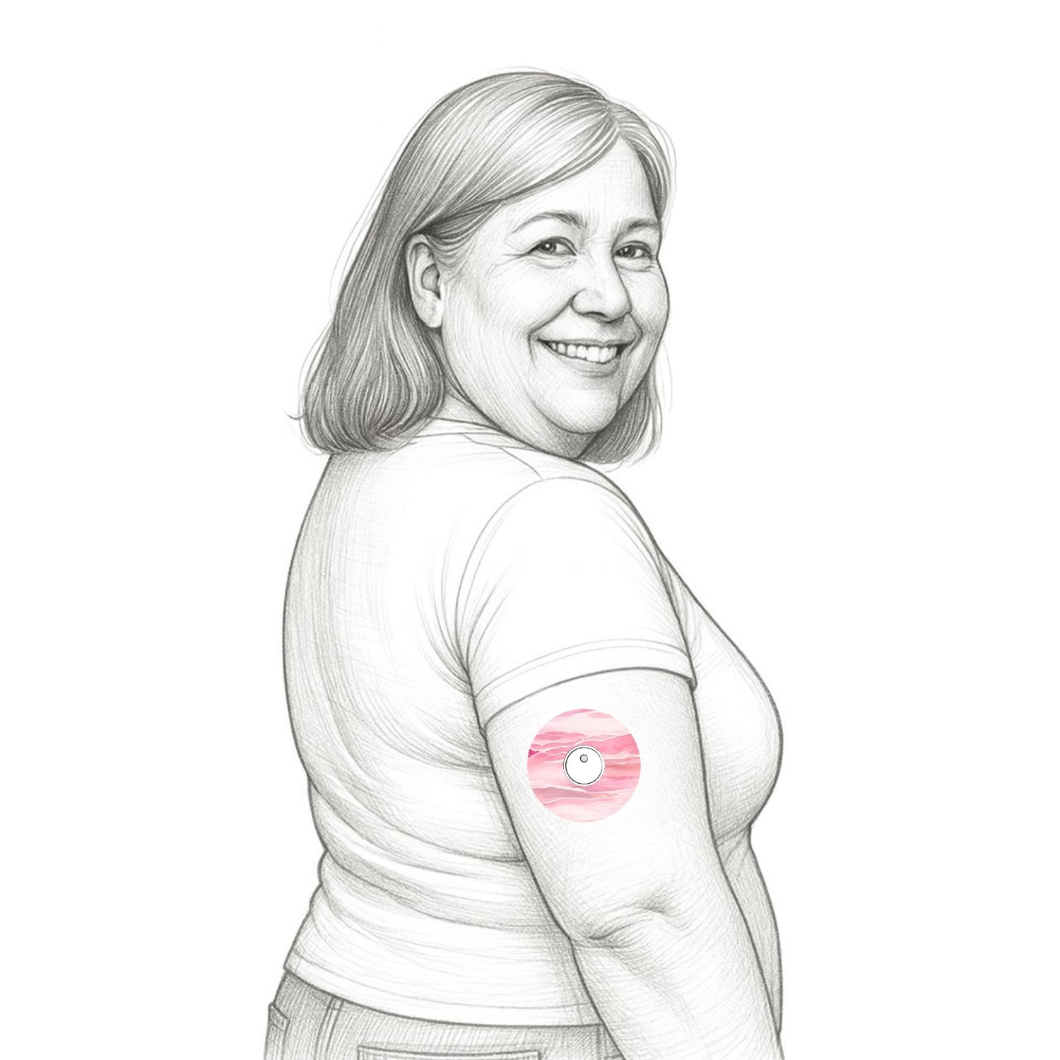 Diasticker® FreeStyle Libre 3 / 3 Plus Fixiertapes "Berry Blush"