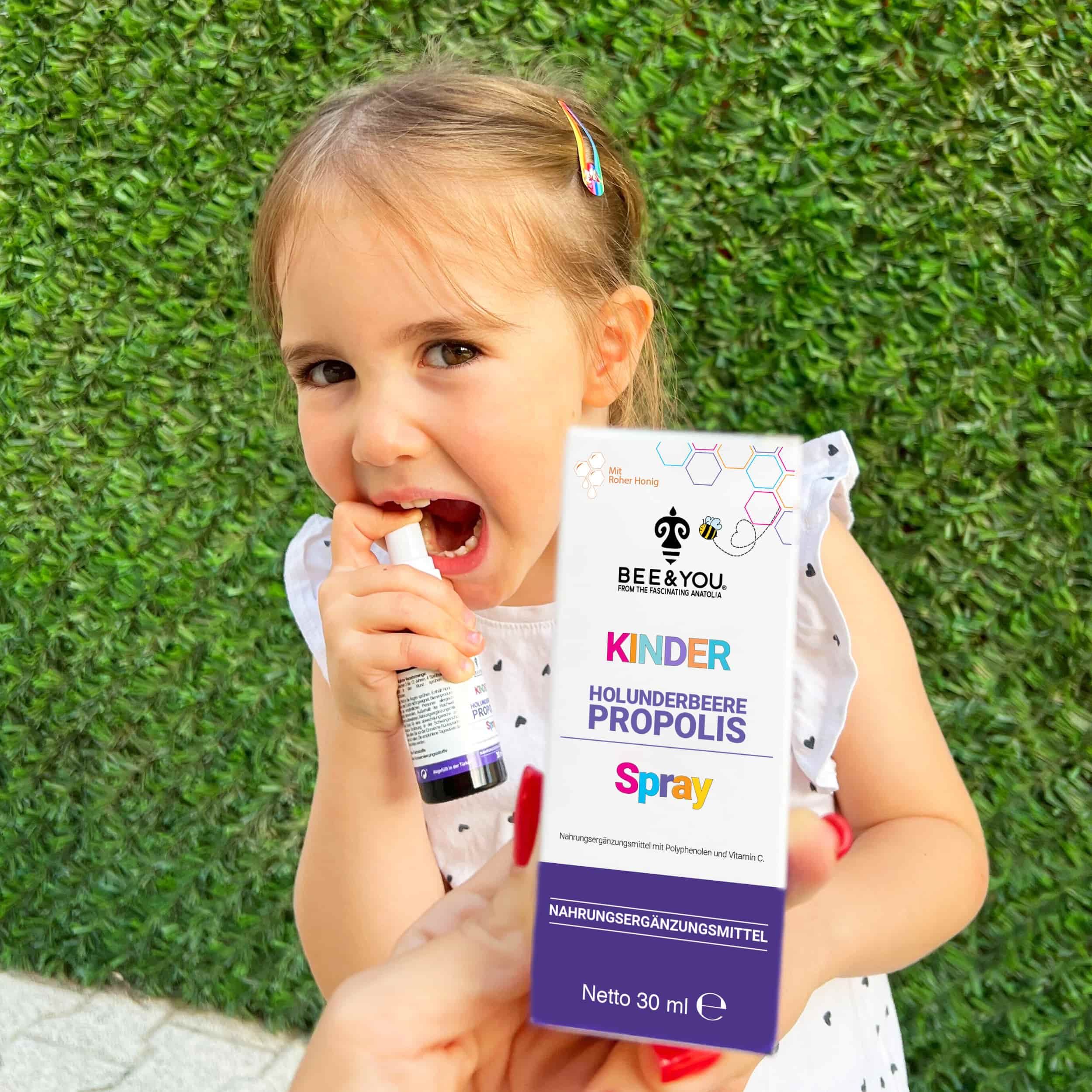 BEE&YOU Kinder Holunderbeere Propolis Spray