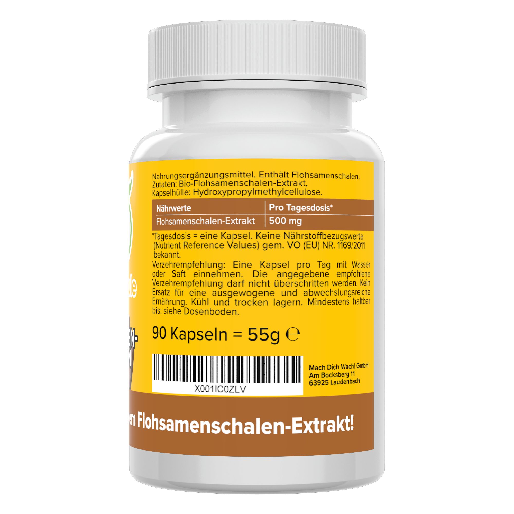 Bio Flohsamenschalen Kapseln - Vitamineule® 90 St