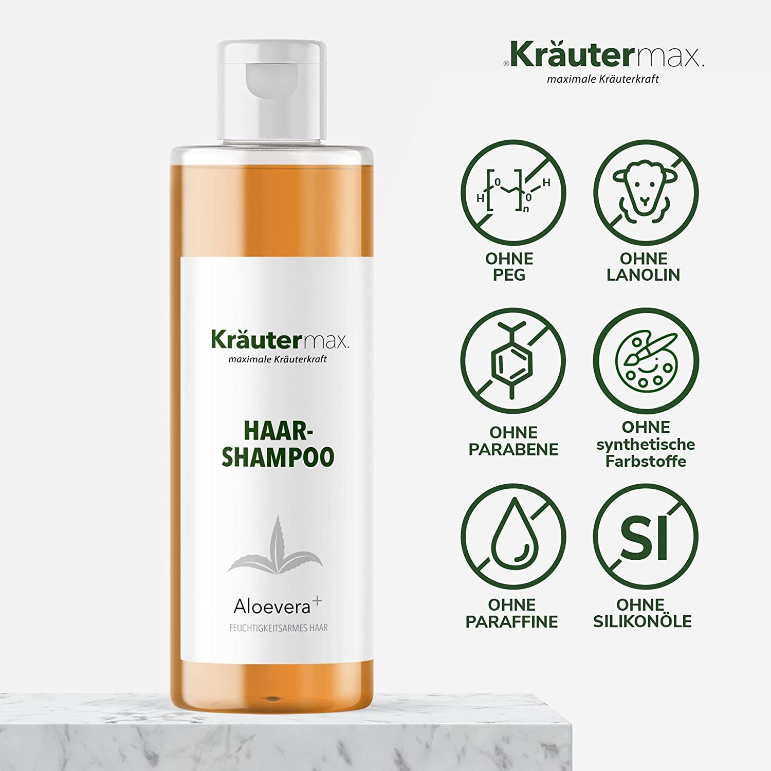 Kräutermax Haarshampoo Aloevera plus 250 ml Shampoo