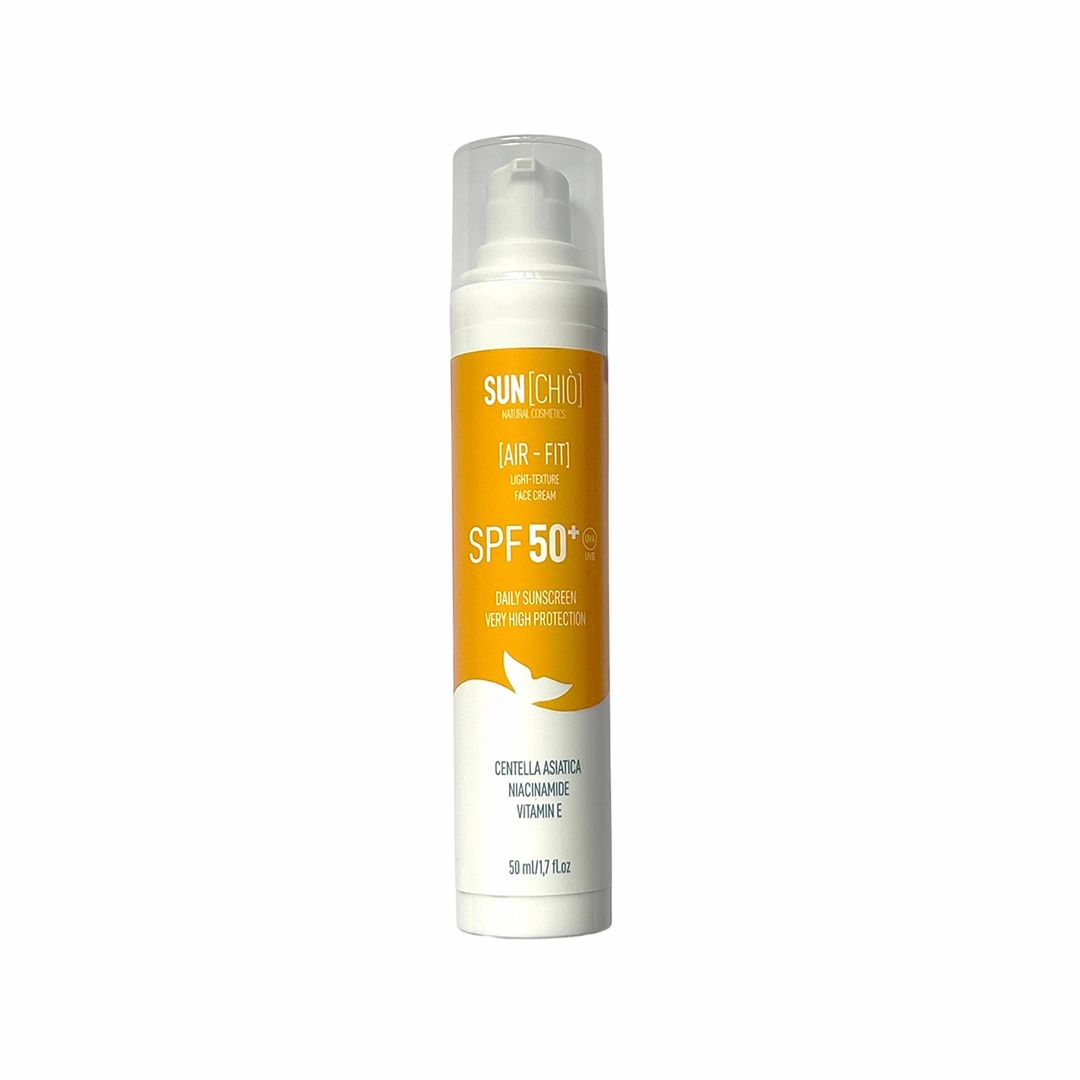 Chiò Skincare, Sunchiò AIR-FIT Crema Solare Viso SPF50+, Protezione Molto Alta, Texture Leggera