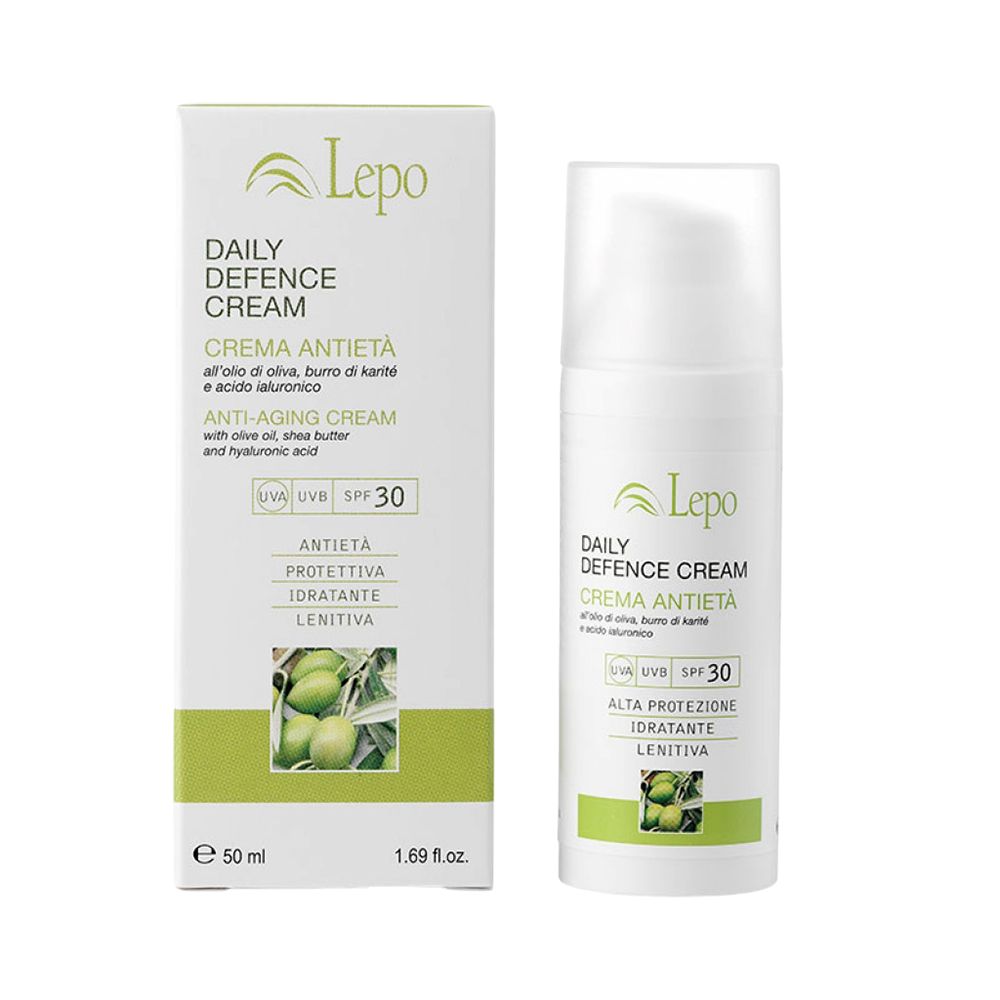 LEPO Daily Defence Cream - Crema Antietà SPF 30 50 ml giorno