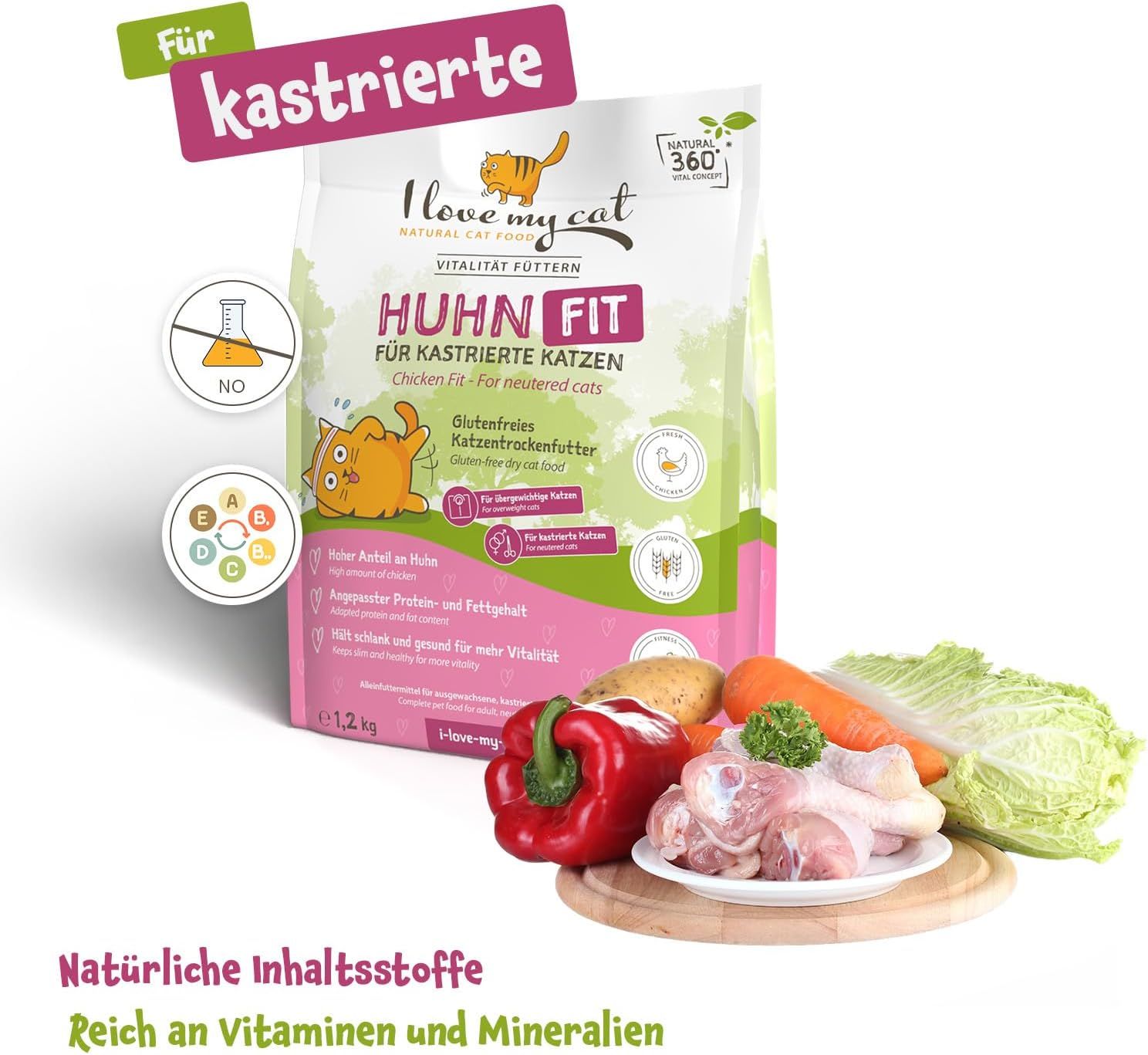 I love my cat Trockenfutter mit Huhn für Katzen