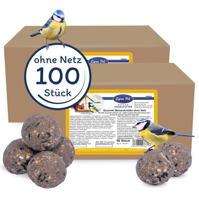 Lyra Pet® Gourmet Meisenknödel ohne Netz à 80 g