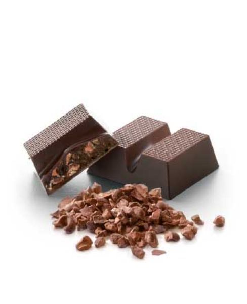 Cavalier Dark Cocoa Nibs Chocolate Bar with 85% and Stevia 0,04 kg Riegel