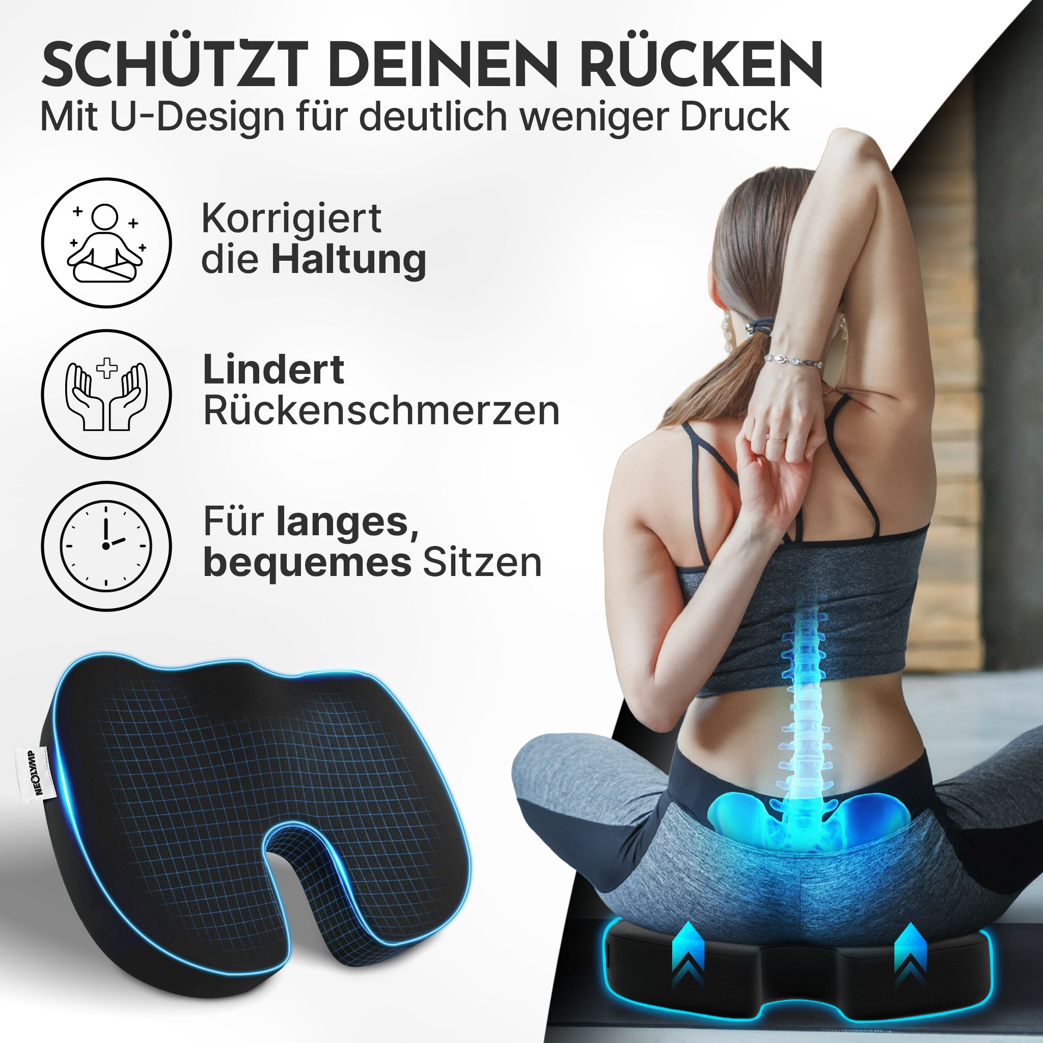 NEOLYMP Orthopädisches Sitzkissen