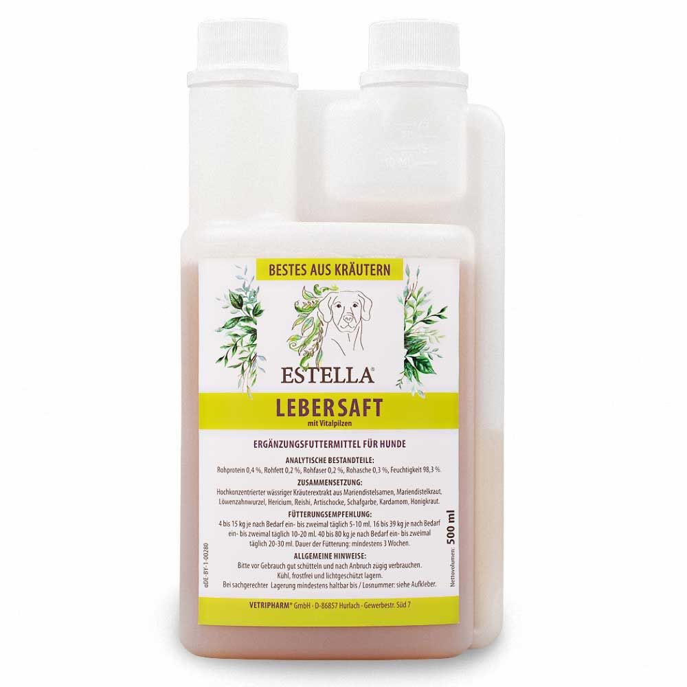Estella Hunde Lebersaft 500 ml Flüssigkeit