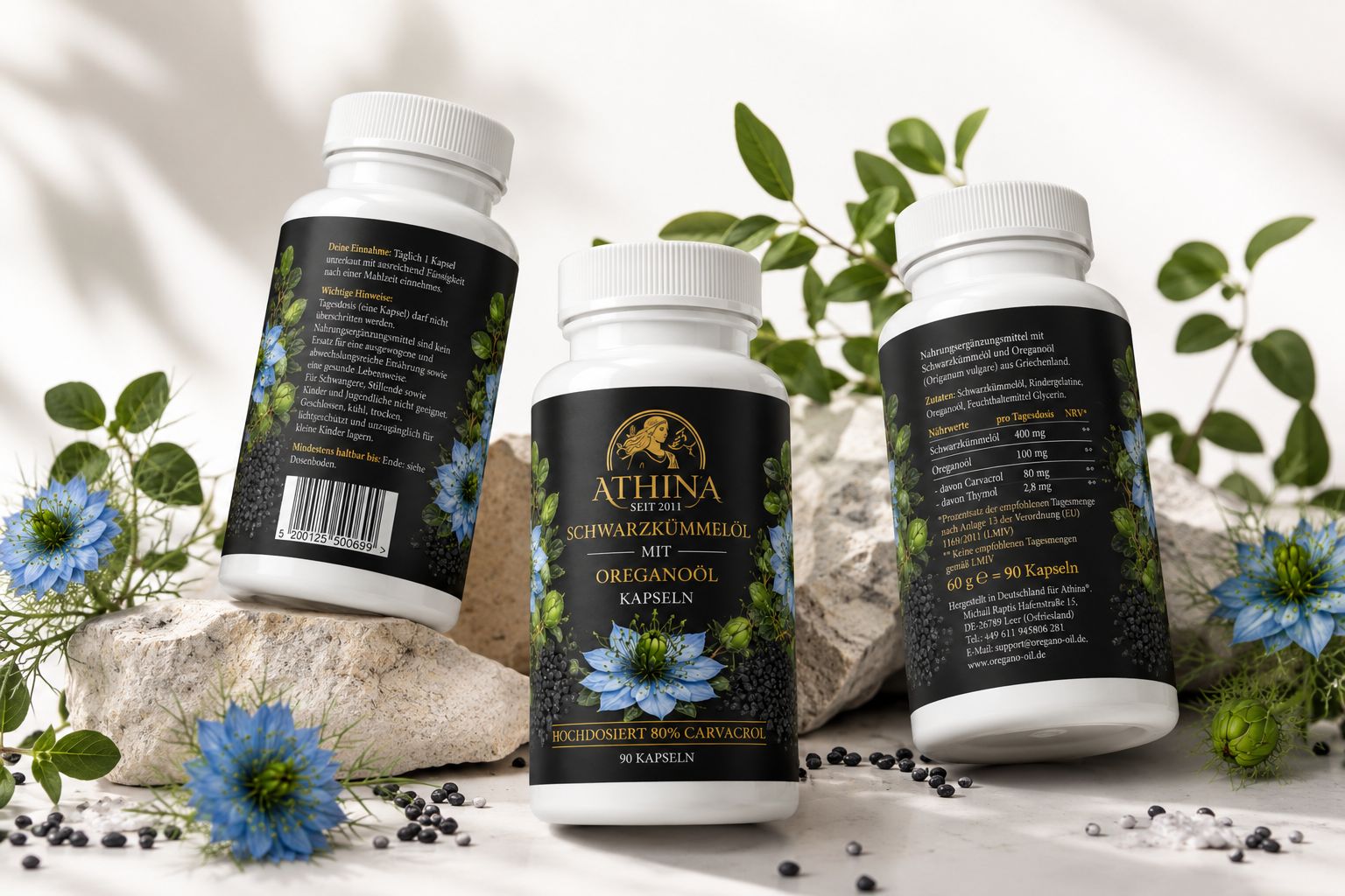 Athina® Oreganoöl mit Schwarzkümmelöl