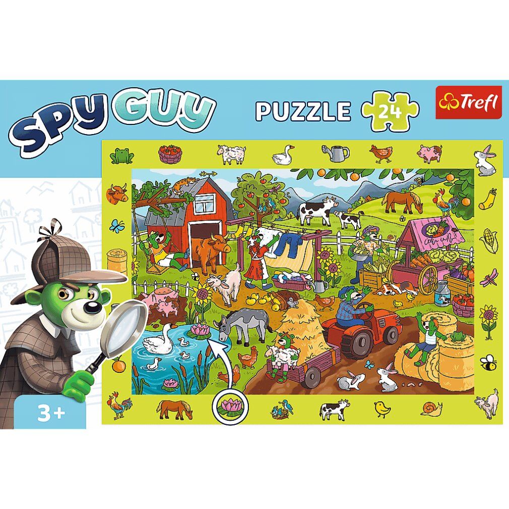 trefl Picture Search Puzzle Spy Guy: Der Bauernhof 24 Teile
