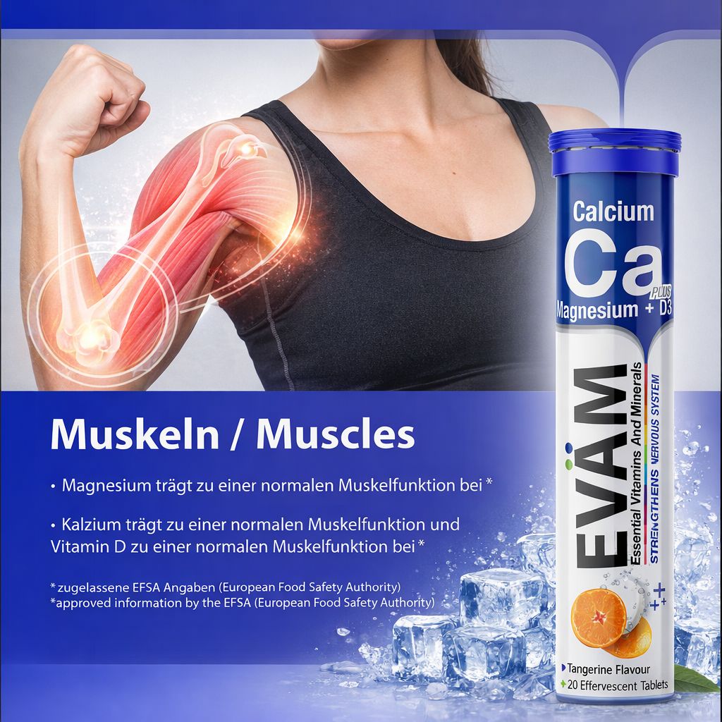 EVÄM Calcium + Magnesium + D3 - 12 Set