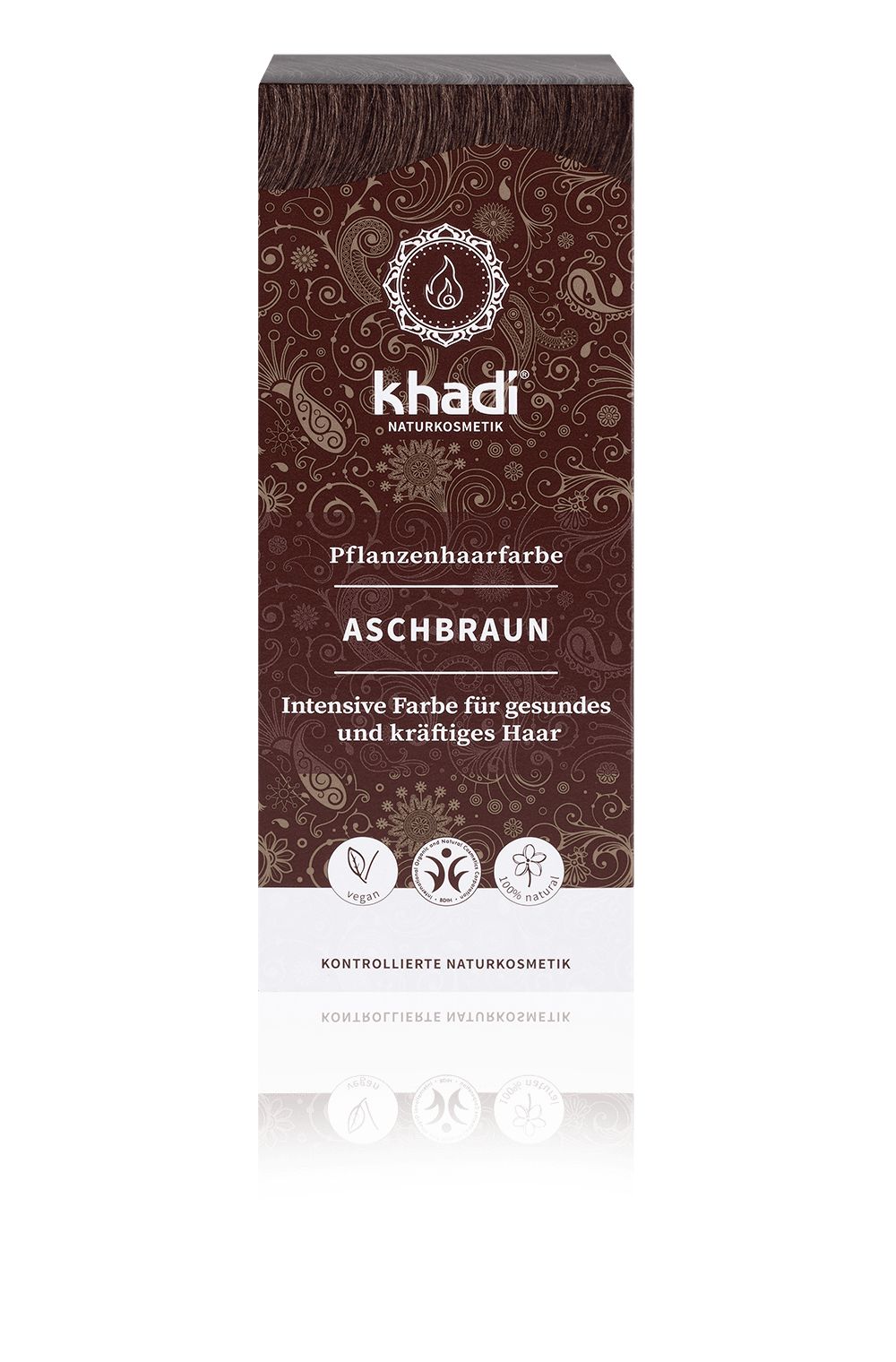 khadi Natural Cosmetics Pflanzenhaarfarbe Aschbraun 100 g