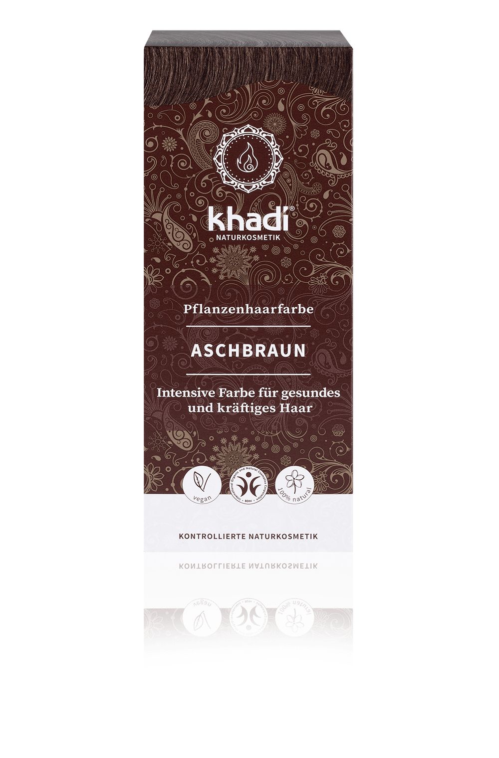 khadi Natural Cosmetics Pflanzenhaarfarbe Aschbraun 100 g