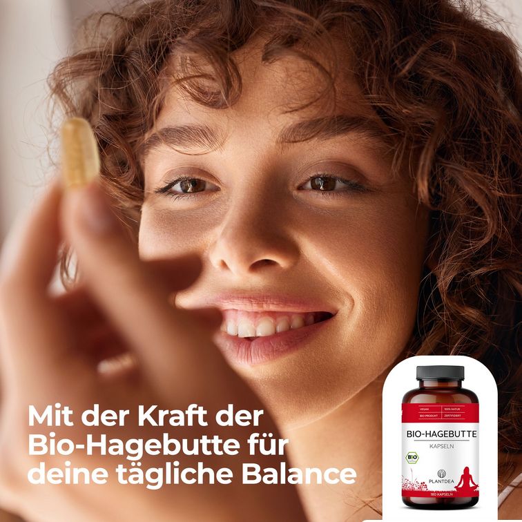 PlantDEA Bio Hagebutte Kapseln