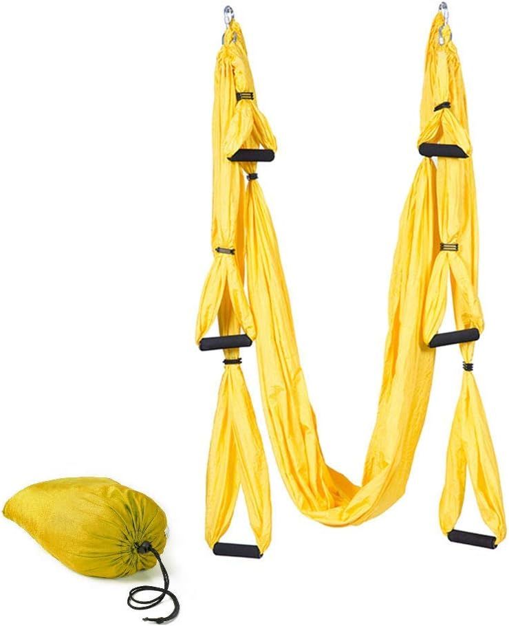 Altalena yoga gialla | Yoga swing antigravità | Amaca aerea per Asana