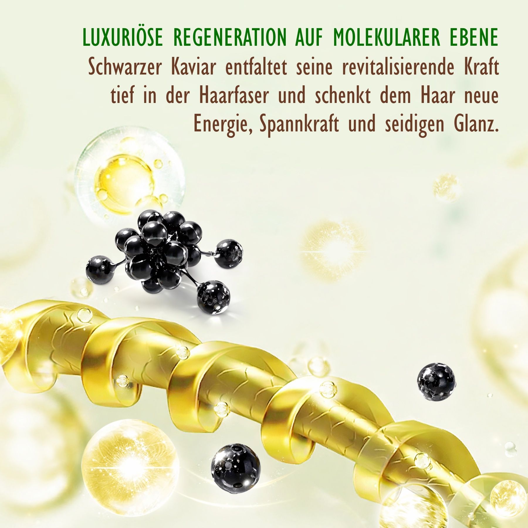 Hello Nature Haarshampoo mit Black Caviar Pflege für geschwächtes Haar