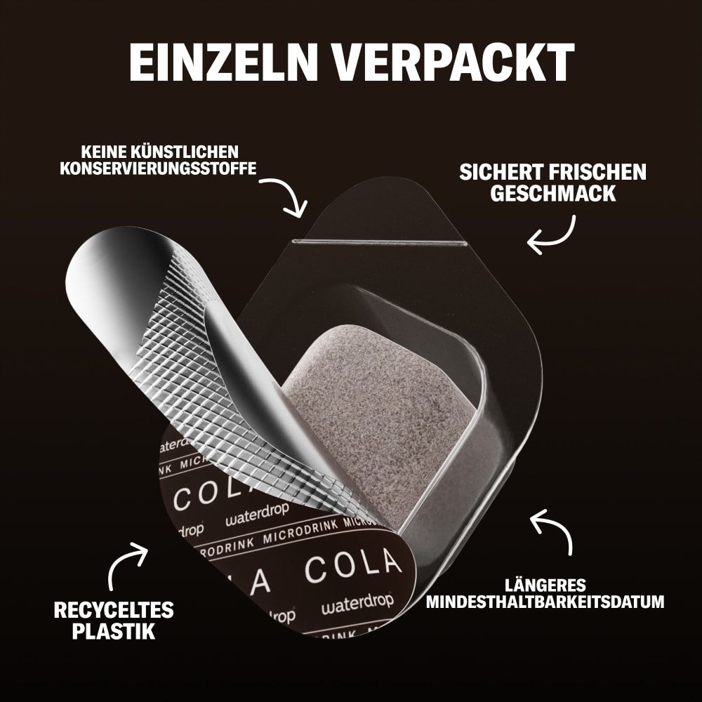waterdrop® Microdrink Cola Trio – verbesserte Rezeptur -