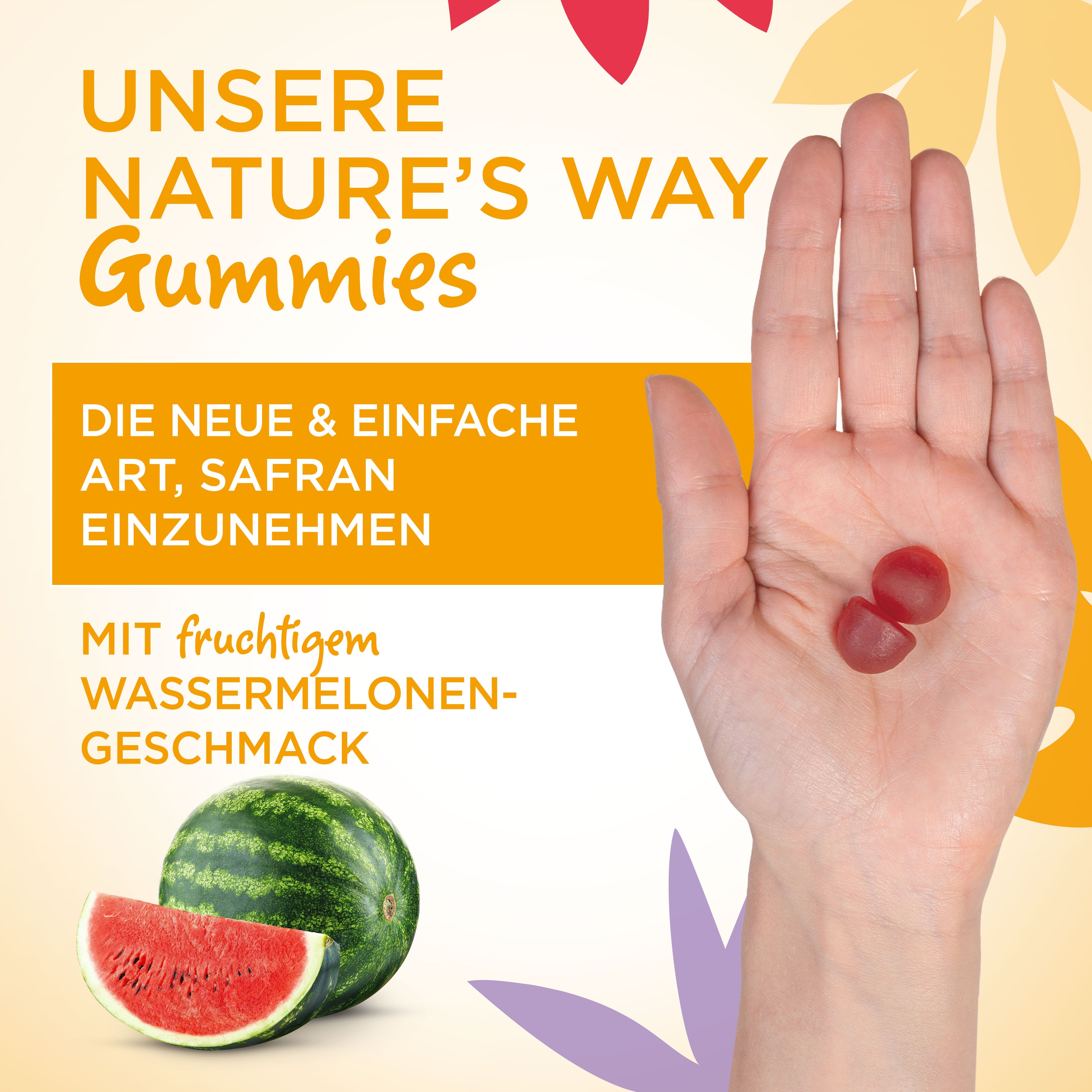Nature's Way Good Mood Stimmungsaufheller Gummies - Safran Extrakt affron® - Mit Vitamin C
