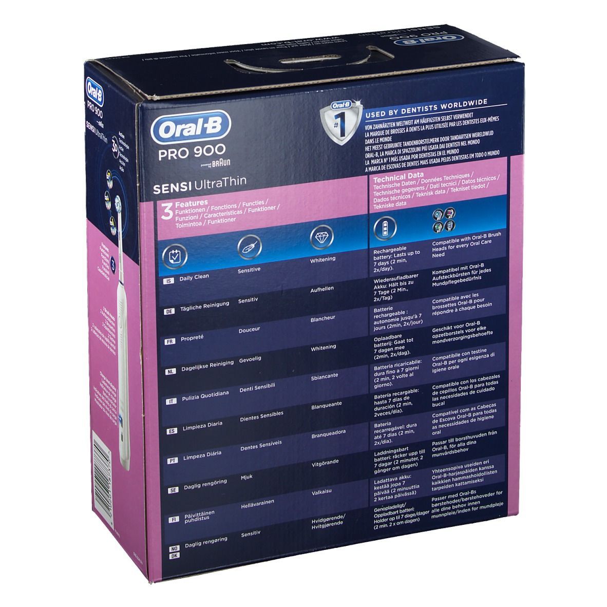 Oral-B PRO 900 PRO Sensi Ultrathin Elektrische Zahnbürste