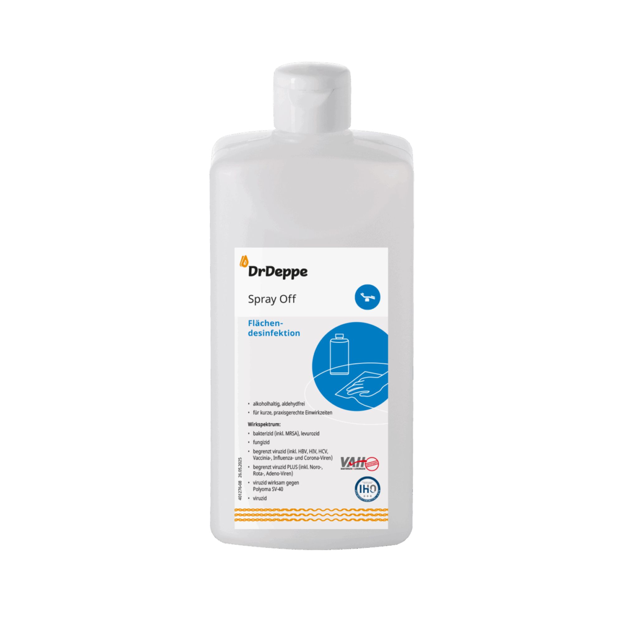 DrDeppe - Spray Off alkoholhaltiges Flächendesinfektionsmittel 500 ml