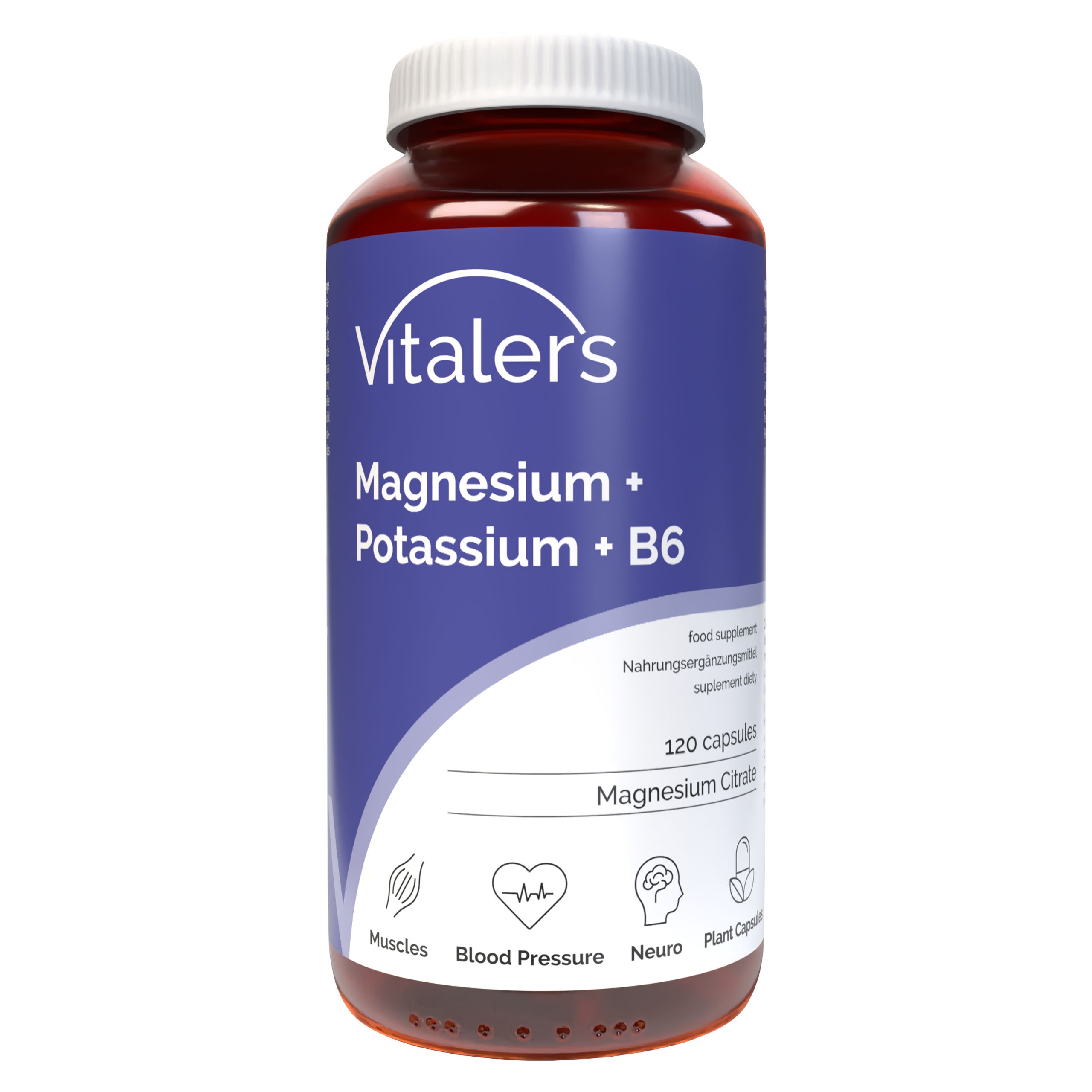 Vitaler's Magnesium 100 mg + Kalium 150 mg + Vitamin B6 6 mg
