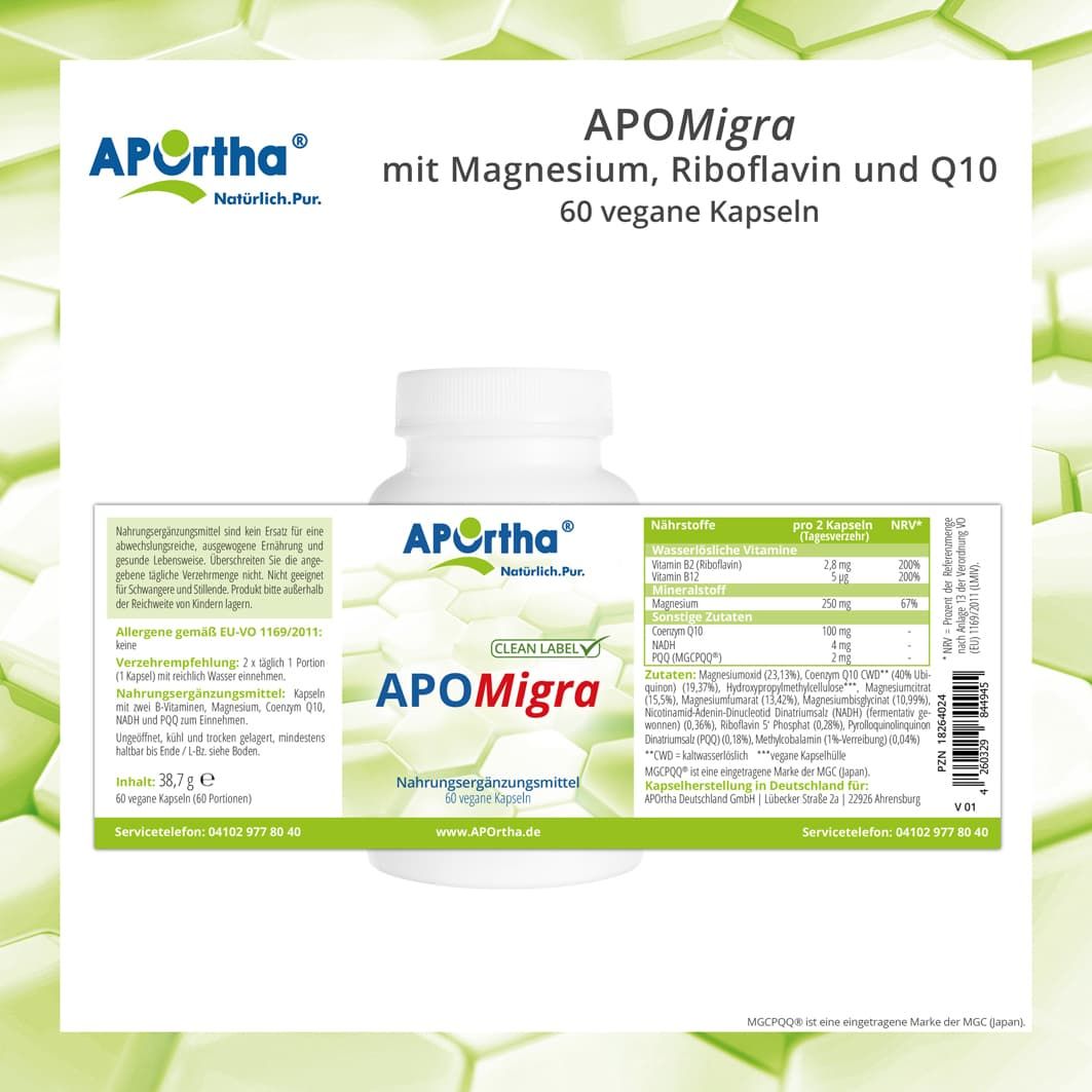 APOrtha® APOMigra Kapseln 60 St Shop Apotheke