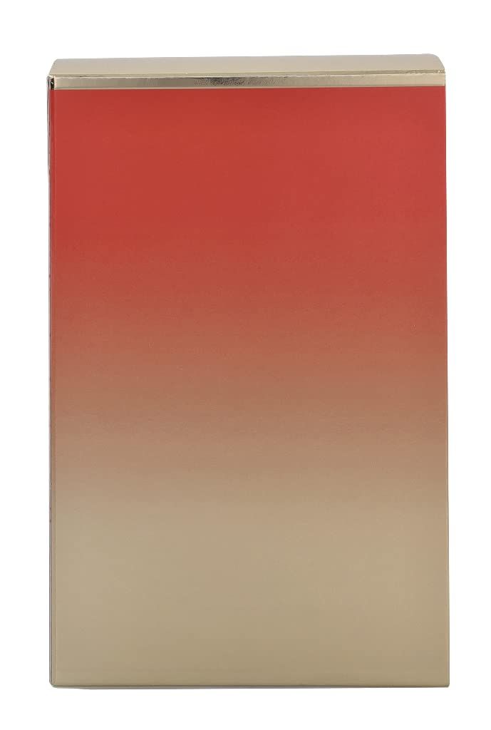 Karton von Michael Kors Wonderlust Edp Spray. Farbverlauf von Rot nach Beige. Goldfarbener Rand.