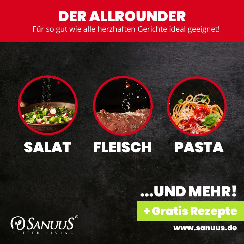SANUUS® Gourmet Bio Tomaten-Gewürzsalz zum Kochen & Verfeinern