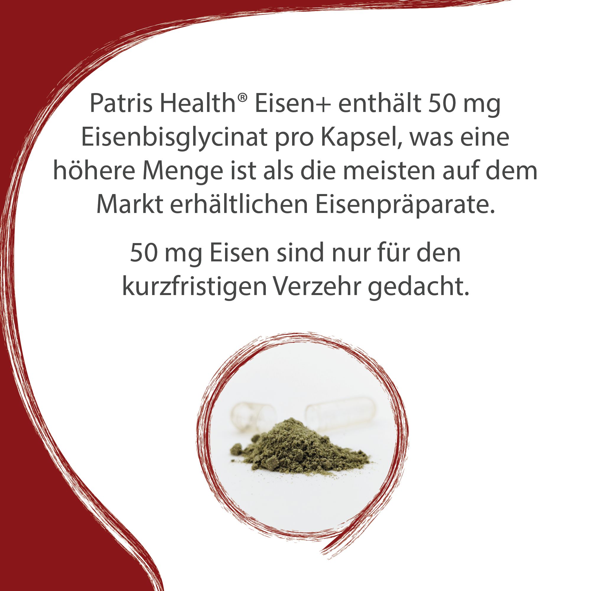 Patris Health® Eisen+ 50 mg