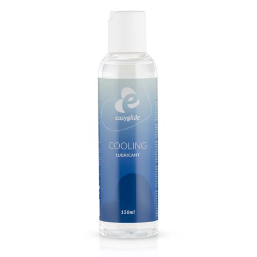 Klare Flasche mit weißem Deckel. Aufschrift: easyglide, Cooling Lubricant, 150ml.