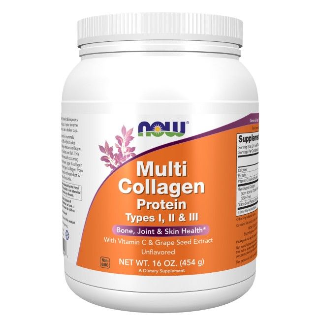 Now Foods Multi Collagen Protein Typ I, II & III Pulver 454 g