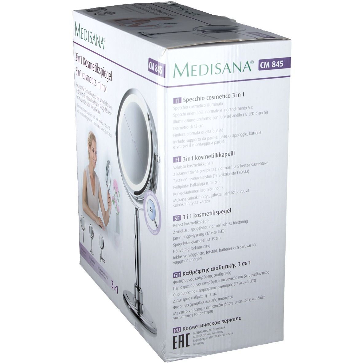 medisana® CM 845 3-in-1 Kosmetikspiegel