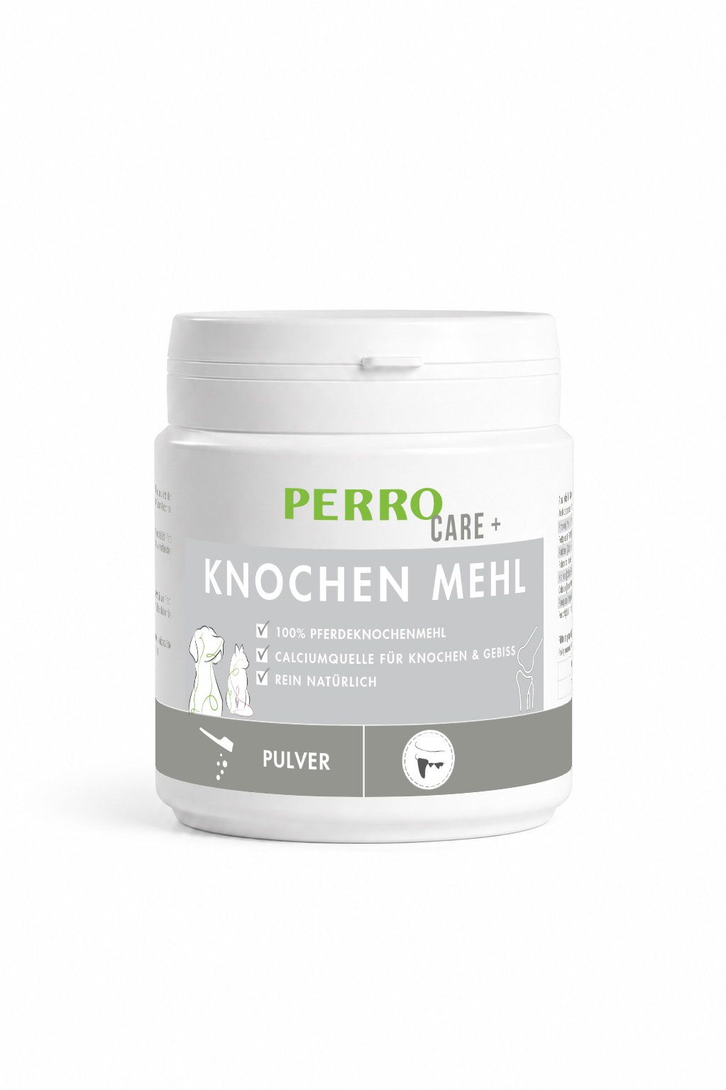 Perro Care Knochenmehl - Pferdeknochenmehl für Hunde & Katzen 400 g Futter