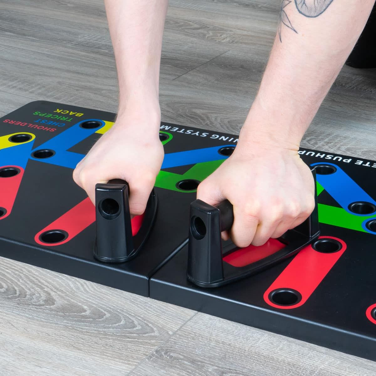 Multifunktionales "Push Up Board" für Liegestütze