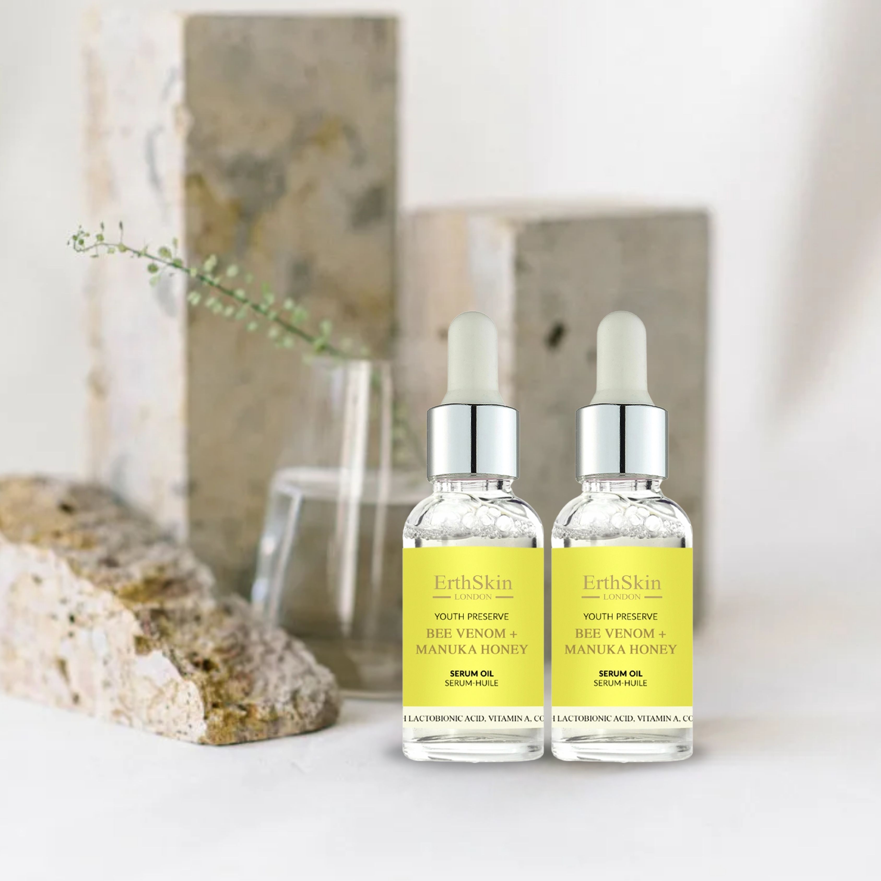 ErthSkin London  Bienengift + Manuka Honig Serumöl set