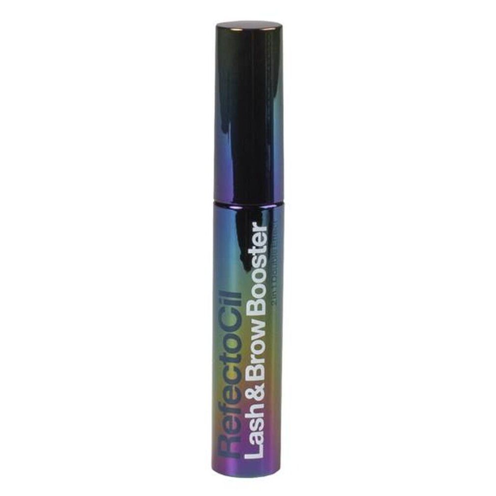 Lash & Brow Booster-Tube. Farbverlauf-Design. Text: Refectocil Lash & Brow Booster.