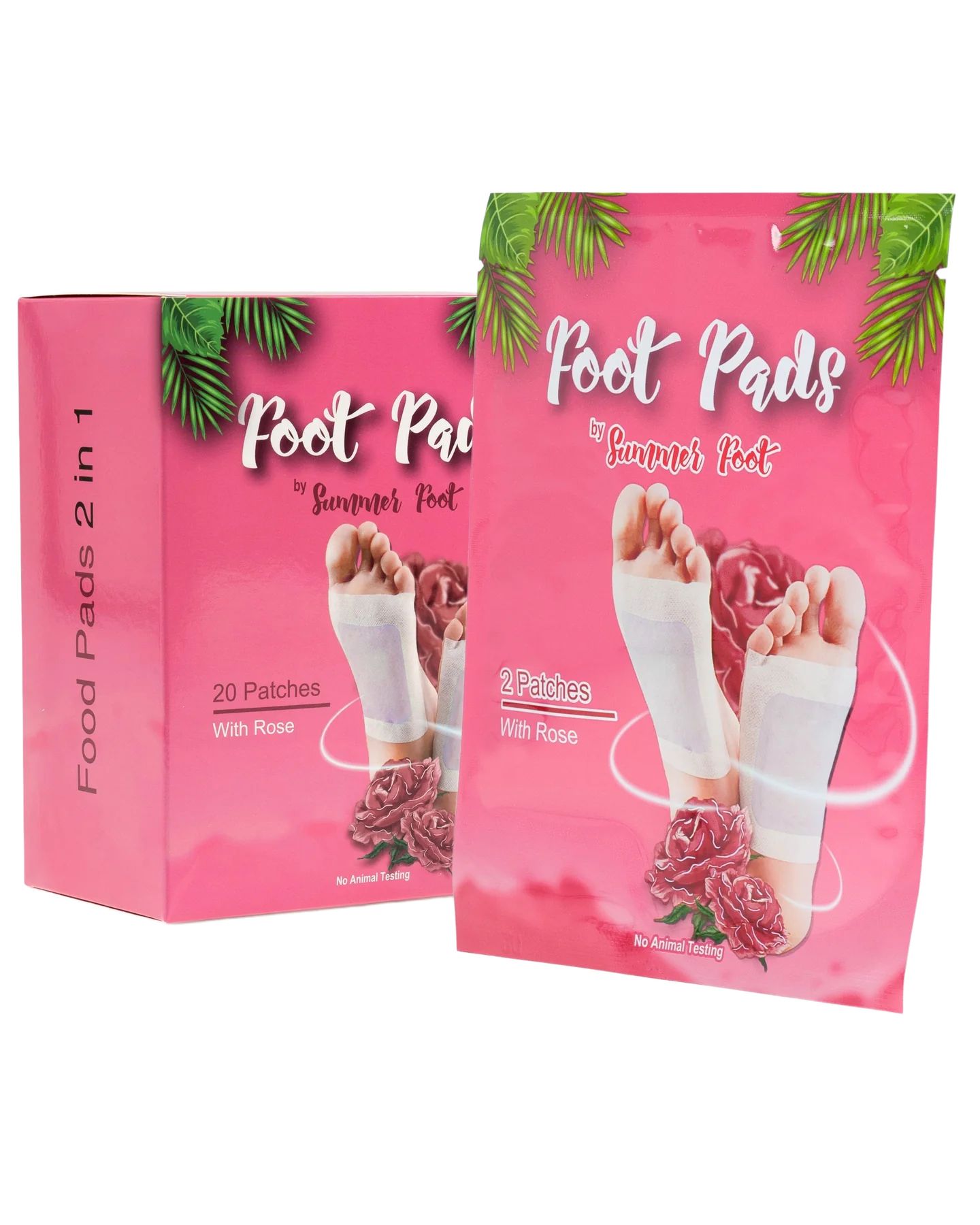 Summer Foot - Fußpads mit Rosenöl (für 10 Anwendungen)
