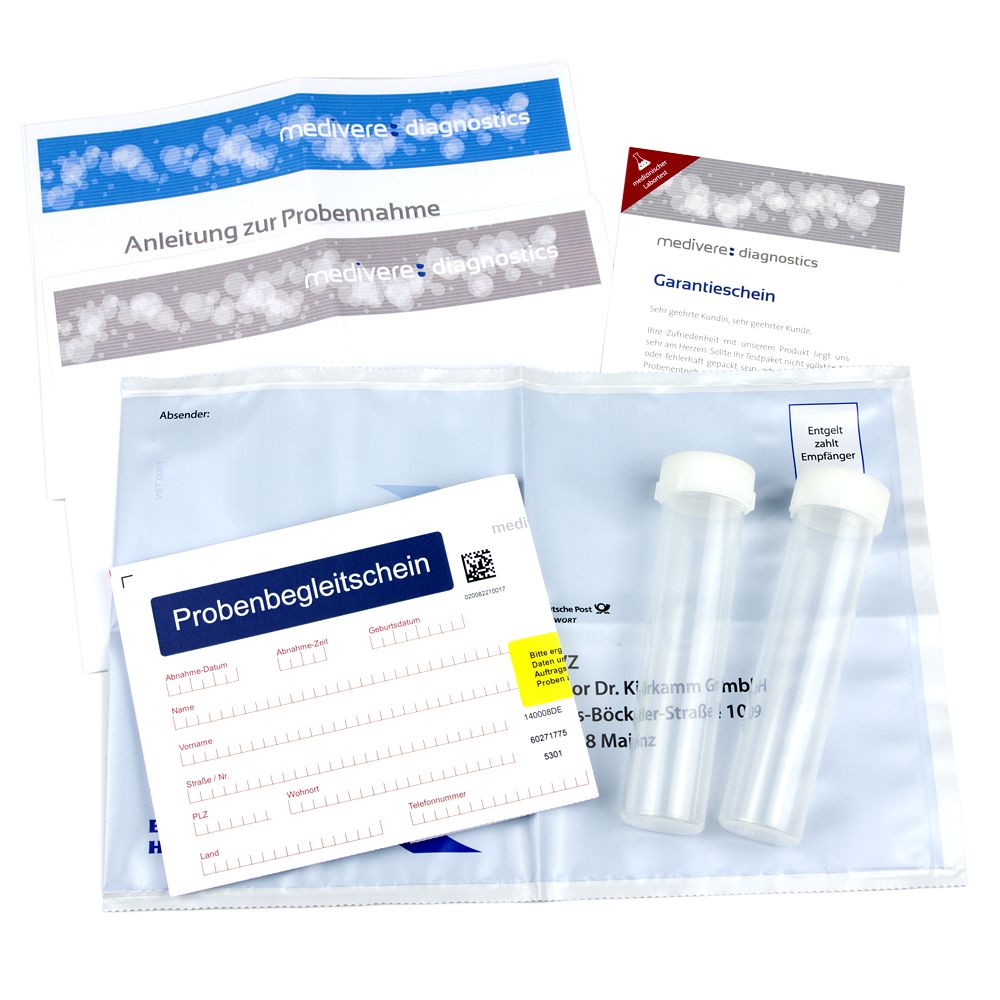 medivere diagnostics Trinkwasseranalyse für Säuglinge und Babys - Premium