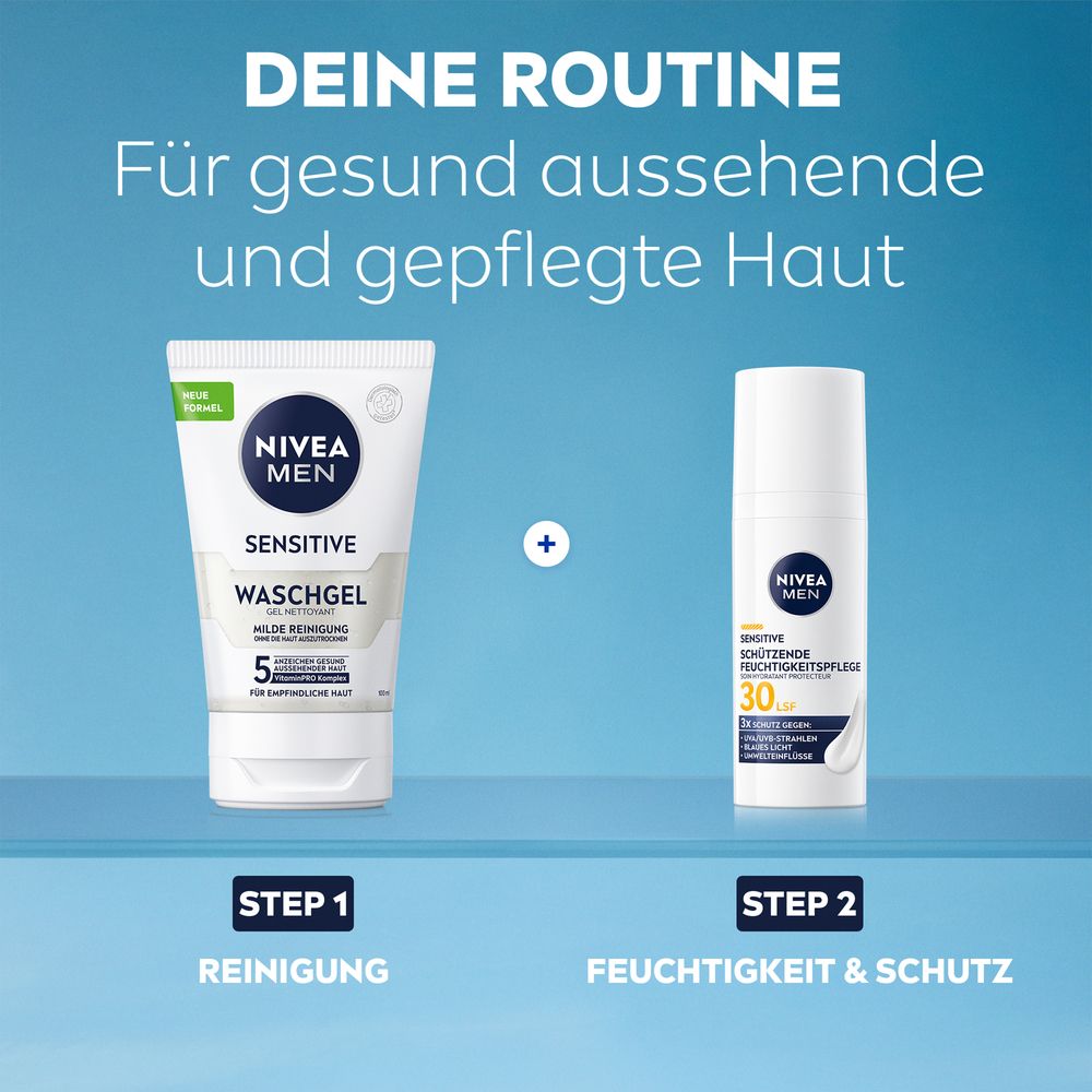 NIVEA MEN Sensitive Schützende Feuchtigkeitspflege LSF30
