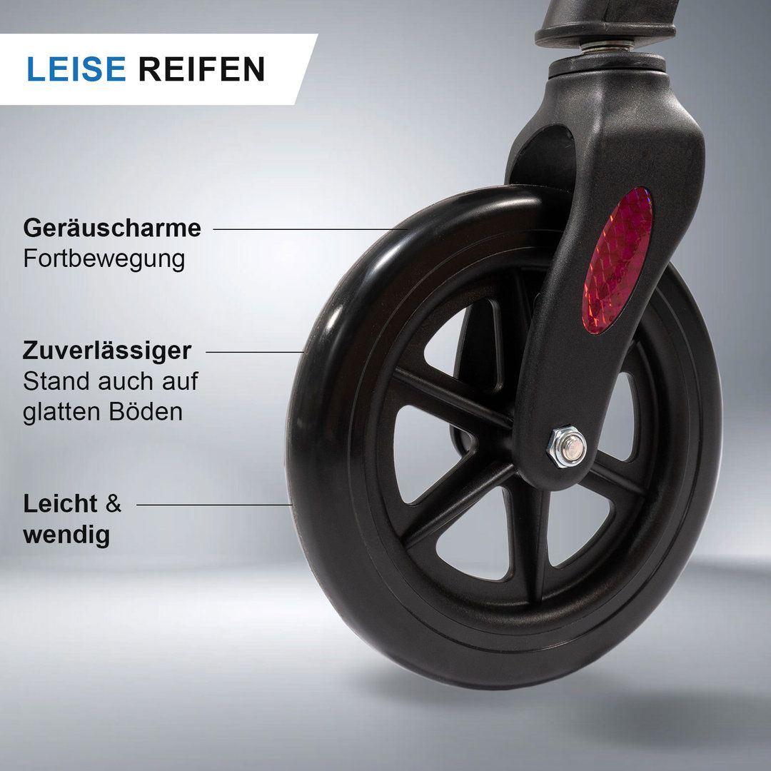 Casa Soft Rollator schmal für Wohnung & Innenbereich Braun