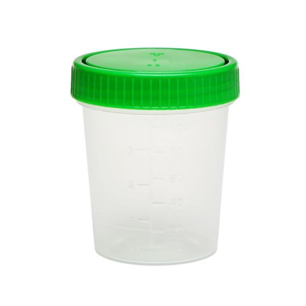 AMPri Urinprobebecher mit Schraubdeckel 100