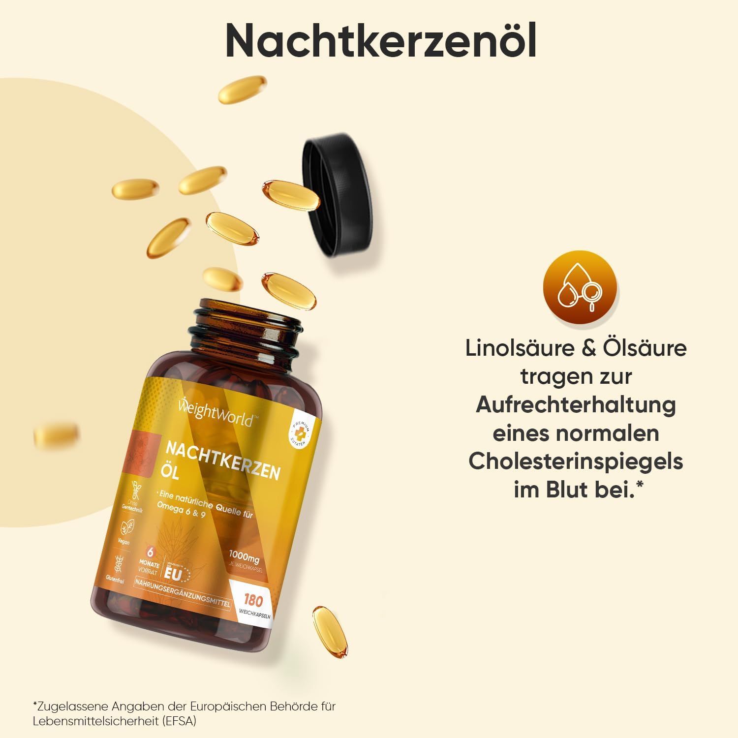 WeightWorld Nachtkerzenöl Kapseln