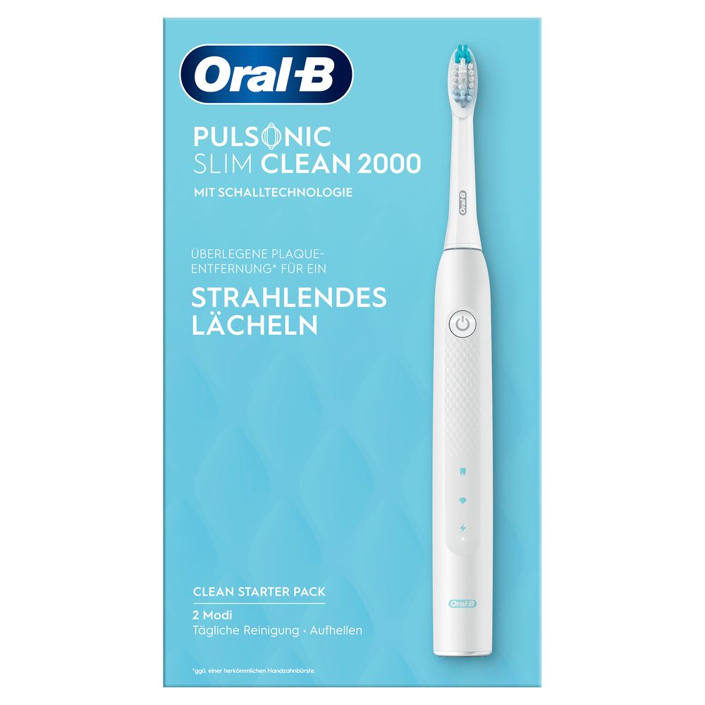 Oral-B - Elektrische Schallzahnbürste "Pulsonic Slim Clean 2000" in Weiß