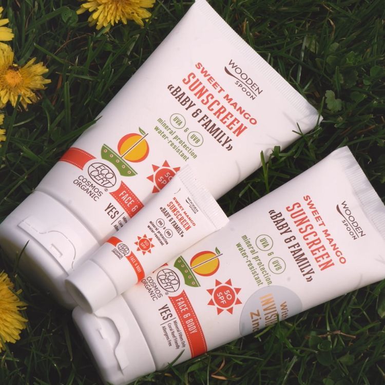 Wooden Spoon Mango Baby & Family Sunscreen Body Lotion SPF50