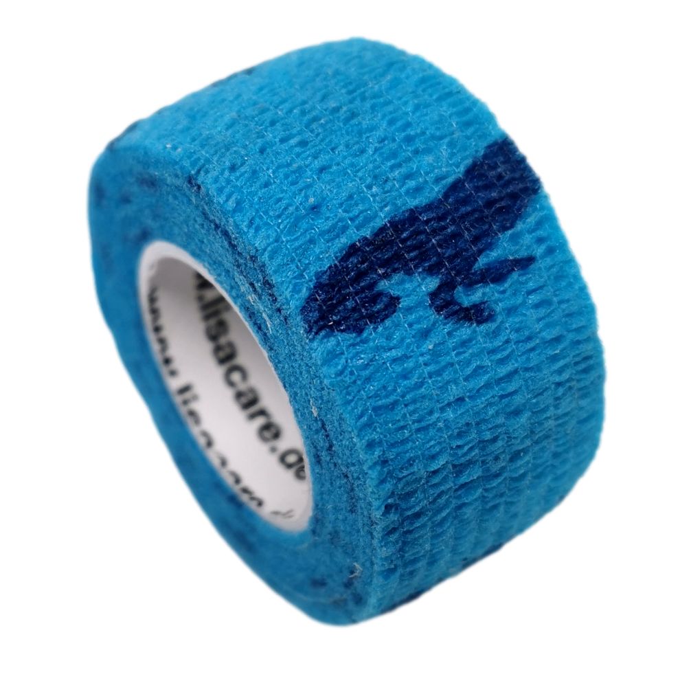 LisaCare Fingerpflaster - Pferde Blau - 2.5cm x 4.5m