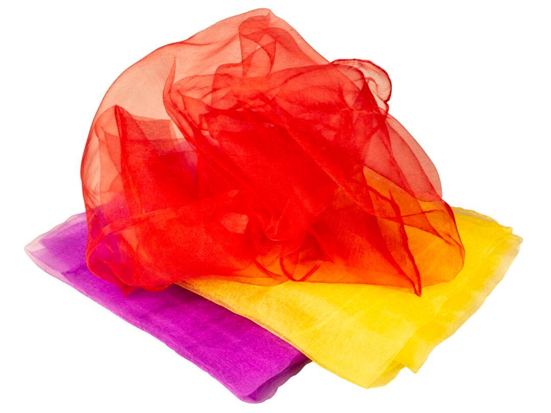 tanga sports® Chiffon-Jongliertuch, 65 x 65 cm, 3-teilig