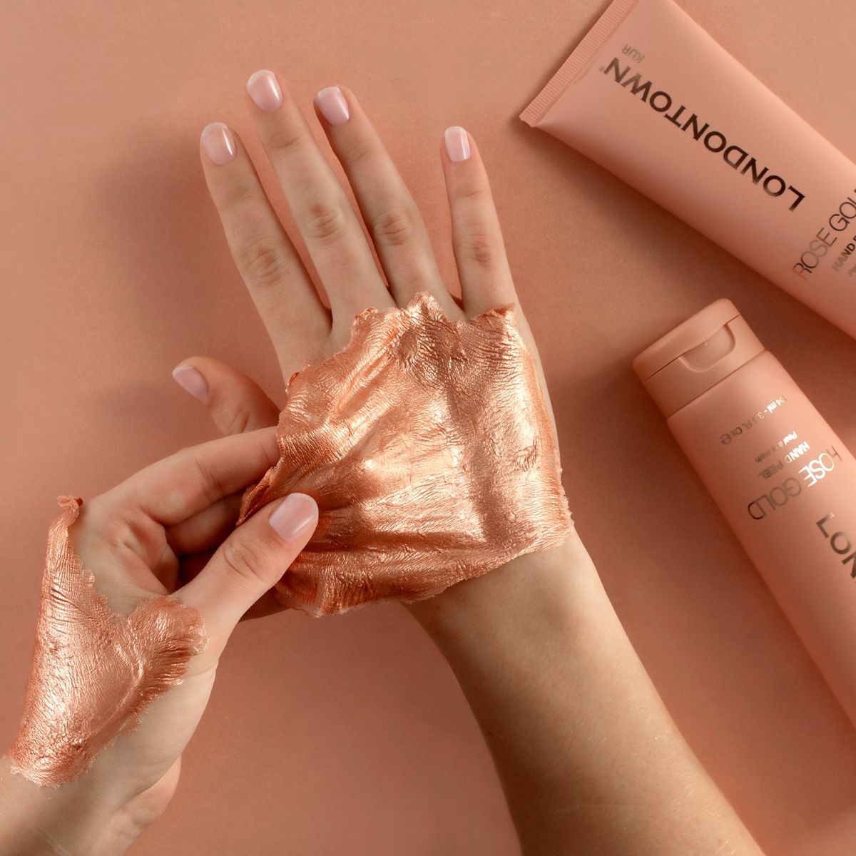 LONDONTOWN kur Rose Gold Hand Peel Peel-off-Handmaske