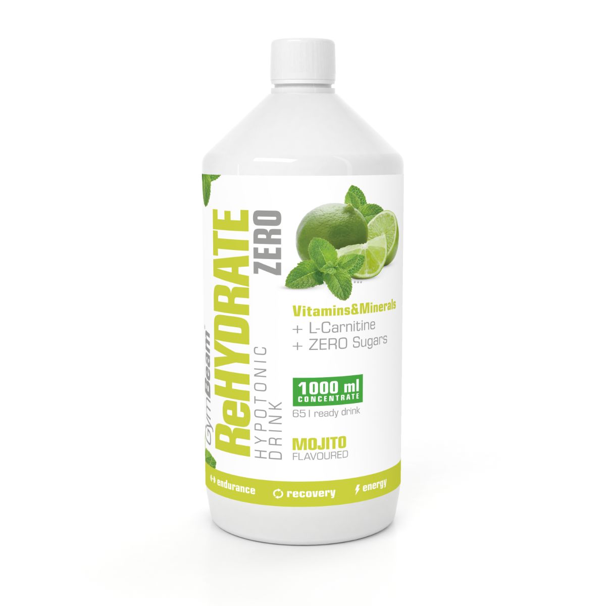 GymBeam ReHydrate Zero Elektrolyt Konzentrat 1000 ml