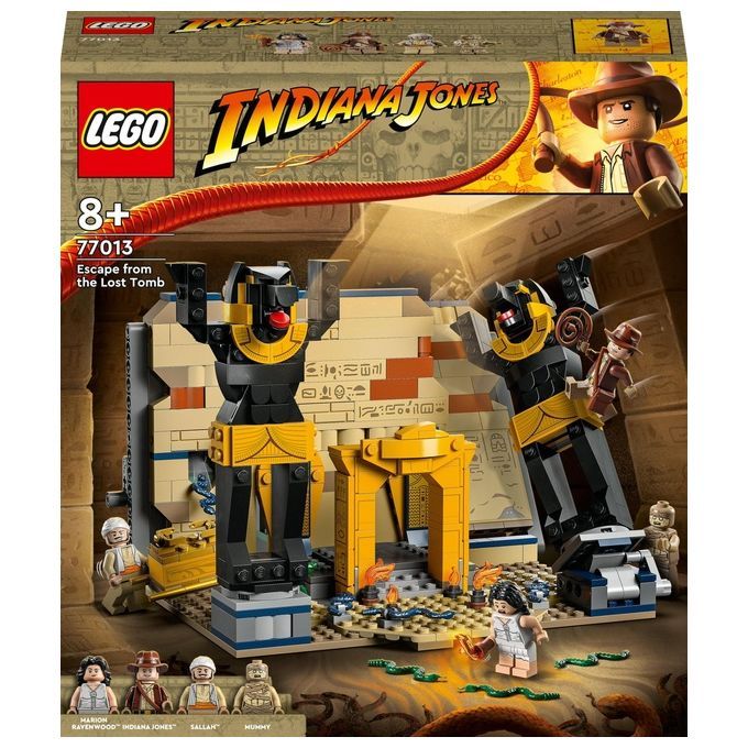 LEGO Indiana Jones 77013 Fuga dalla Tomba Perduta, Gioco con Tempio e
