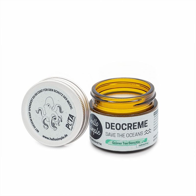 hello simple Deocreme Save The Oceans, Sensitiv Grüner Tee | Versandkostenfrei