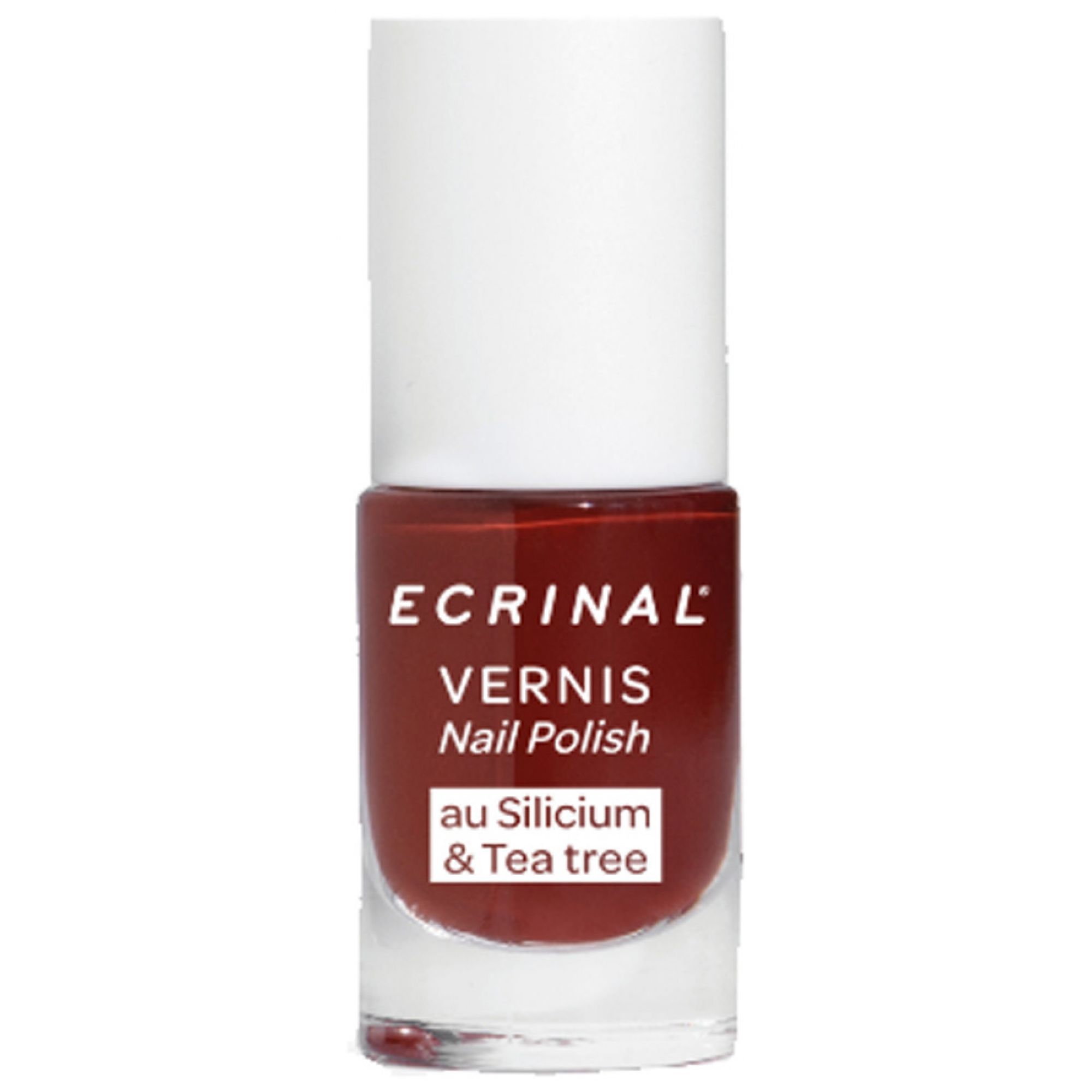 Ecrinal Nagellack Silicium + Tea Tree 5 ml (Farbe : Braun) 2,2x6,3x6,3 cm